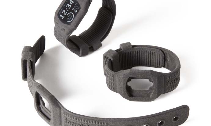 3D printed wearable tech with straps